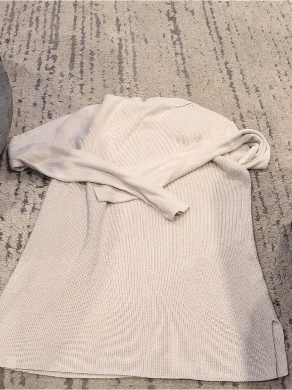 Lululemon Take It All In Cotton-Blend Sweater White Opal